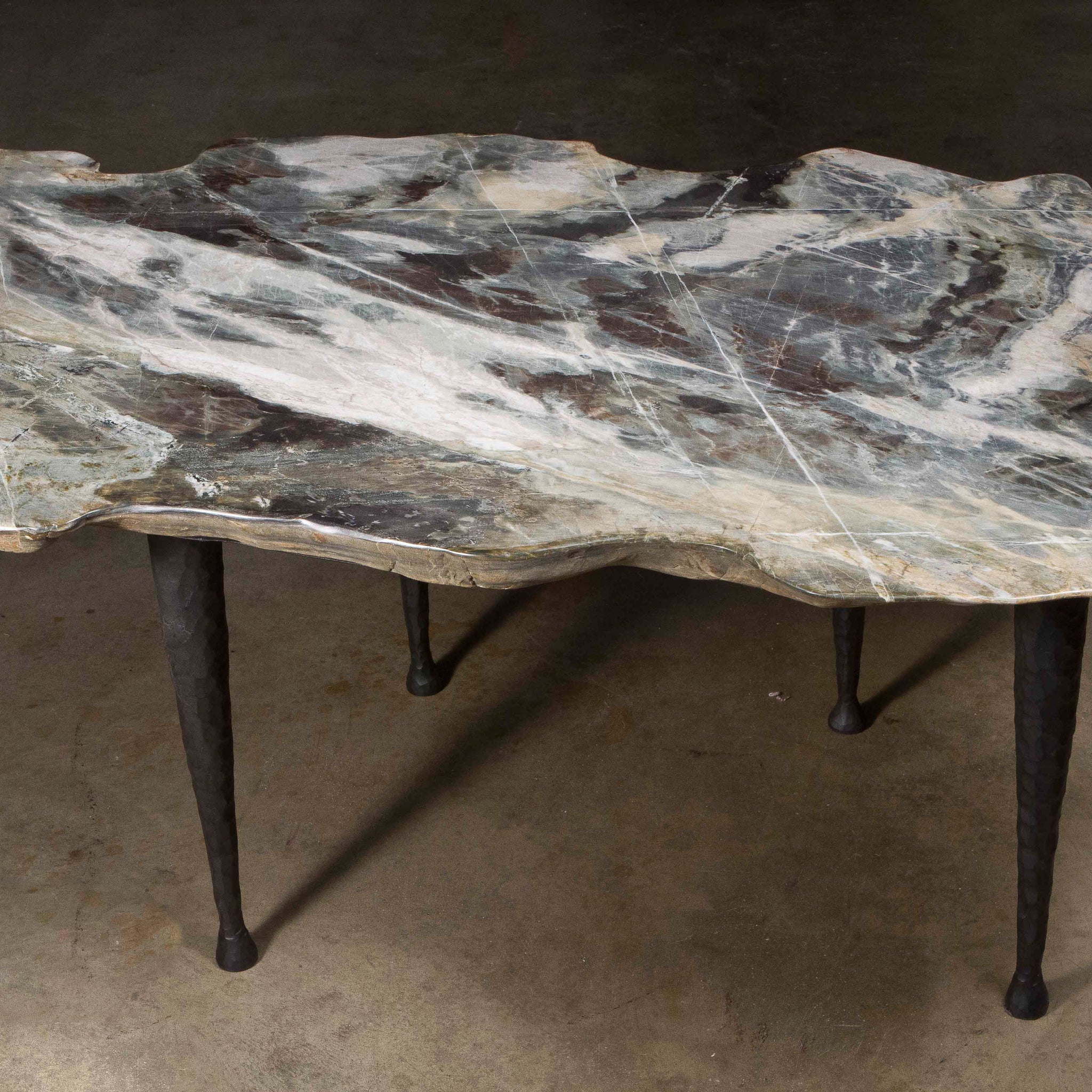 Stone Slab Boulder Table