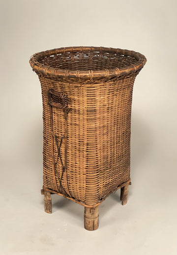 Antique Tea Basket With Four Legs