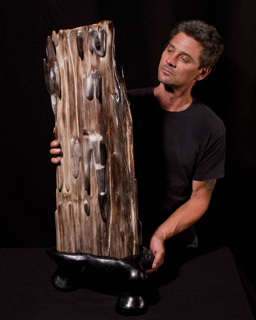 Sculpture Of Petrified Wood