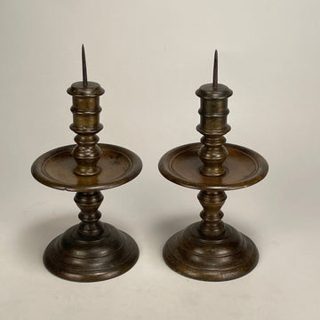Pair Of Dutch-Colonial Candle Holders.